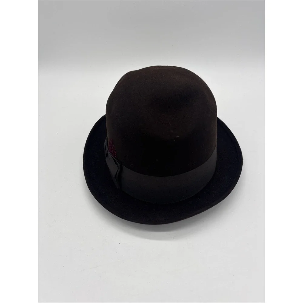 Vintage Brown Fedora Men's Hat Made In Usa Carson Pirie Scott